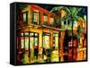 Frenchmans Street In New Orleans-Diane Millsap-Framed Stretched Canvas