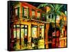 Frenchmans Street In New Orleans-Diane Millsap-Framed Stretched Canvas