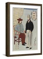 Frenchmen, January 1861-Utagawa Yoshiiku-Framed Giclee Print