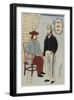 Frenchmen, January 1861-Utagawa Yoshiiku-Framed Giclee Print
