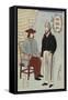 Frenchmen, January 1861-Utagawa Yoshiiku-Framed Stretched Canvas