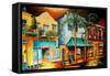 Frenchmen Street, New Orleans-Diane Millsap-Framed Stretched Canvas