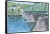 Frenchtown Bridge, 2004-Anthony Butera-Framed Stretched Canvas