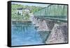 Frenchtown Bridge, 2004-Anthony Butera-Framed Stretched Canvas