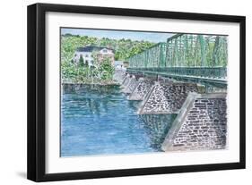 Frenchtown Bridge, 2004-Anthony Butera-Framed Premium Giclee Print