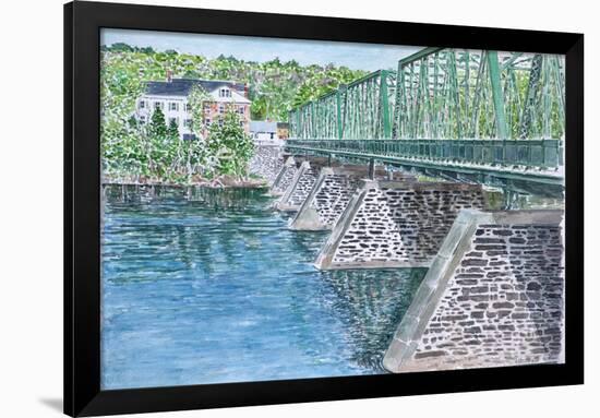 Frenchtown Bridge, 2004-Anthony Butera-Framed Giclee Print