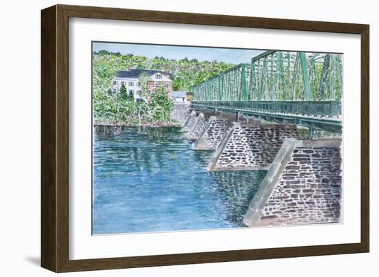 Frenchtown Bridge, 2004-Anthony Butera-Framed Giclee Print