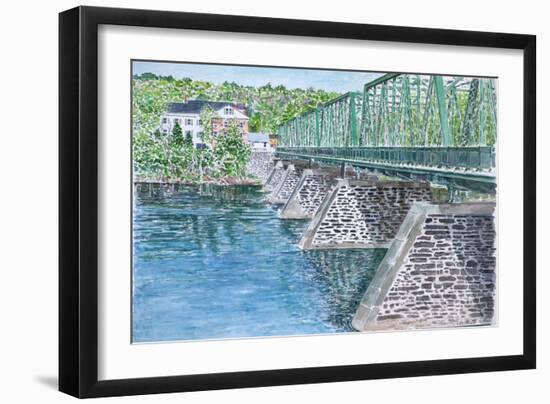 Frenchtown Bridge, 2004-Anthony Butera-Framed Giclee Print