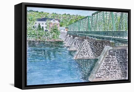 Frenchtown Bridge, 2004-Anthony Butera-Framed Stretched Canvas