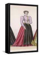 Frenchwoman 1560-Marie Preval-Framed Stretched Canvas