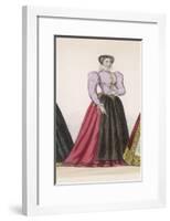 Frenchwoman 1560-Marie Preval-Framed Art Print