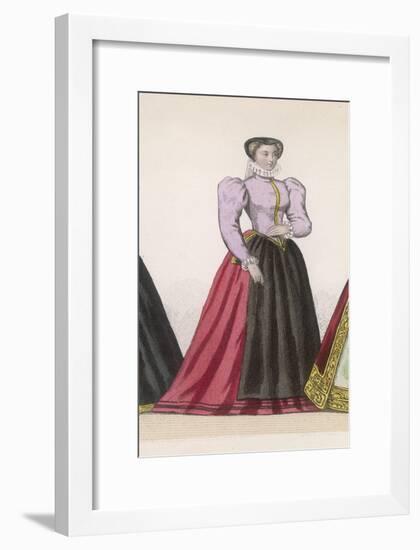 Frenchwoman 1560-Marie Preval-Framed Art Print