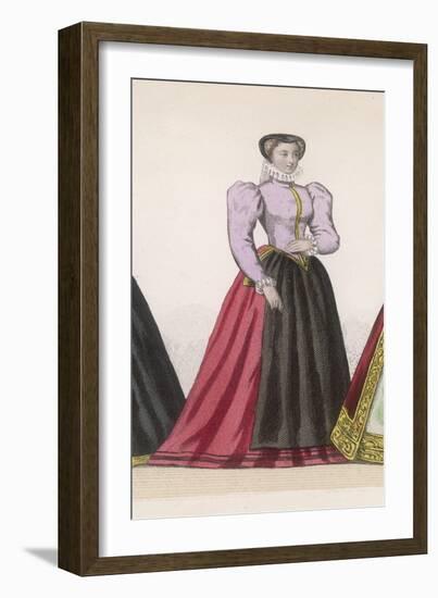 Frenchwoman 1560-Marie Preval-Framed Art Print