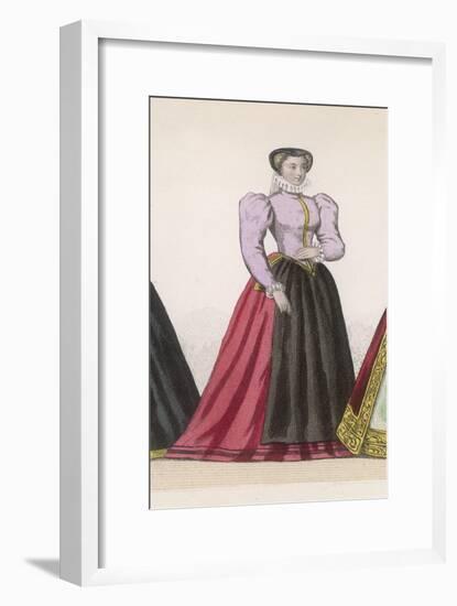 Frenchwoman 1560-Marie Preval-Framed Art Print