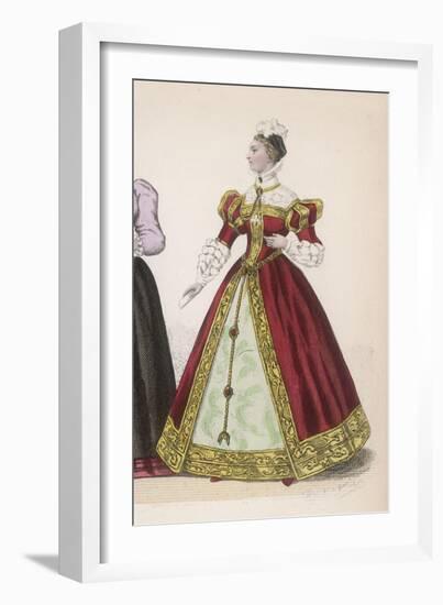 Frenchwoman 1560-Marie Preval-Framed Art Print