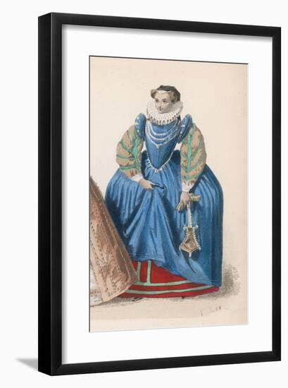 Frenchwoman 1580S-Marie Preval-Framed Art Print