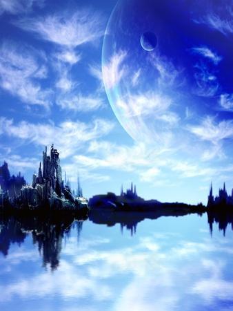 Collage - Landscape In Fantasy Planet