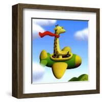 Frequent Flier No. 2-Chris Miles-Framed Art Print