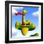 Frequent Flier No. 2-Chris Miles-Framed Art Print