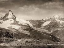 Mountain Landscape, Mount Matterhorn and Dent Blanche-Frères et Cie Chernoux-Framed Stretched Canvas