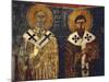 Fresco Depiciting St Basil the Great and St Gregory-null-Mounted Giclee Print