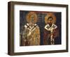 Fresco Depiciting St Basil the Great and St Gregory-null-Framed Premium Giclee Print