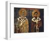 Fresco Depiciting St Basil the Great and St Gregory-null-Framed Premium Giclee Print