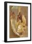 Fresco Depicting Actor and Tragic Mask, from Pompei, Italy-null-Framed Giclee Print