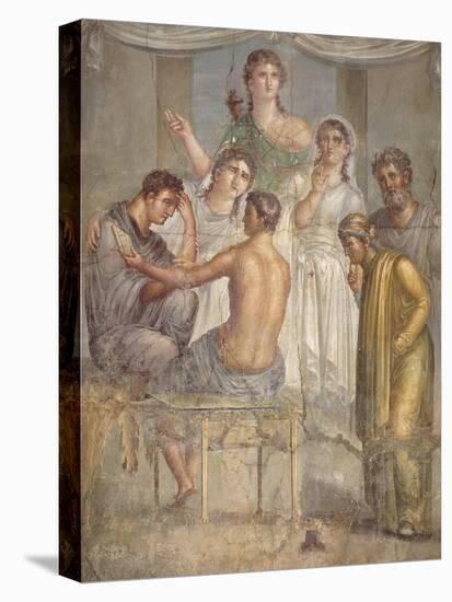 Fresco Depicting Admetus and Alcestis, from Basilica in Herculaneum, Campania-null-Stretched Canvas