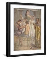 Fresco Depicting Admetus and Alcestis, from Basilica in Herculaneum, Campania-null-Framed Giclee Print