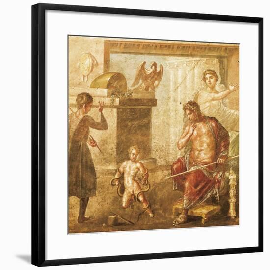 Fresco Depicting an Infant Hercules Strangling Serpents, House of Vettii-null-Framed Giclee Print