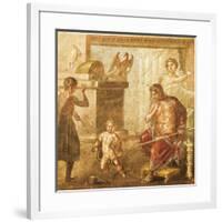 Fresco Depicting an Infant Hercules Strangling Serpents, House of Vettii-null-Framed Giclee Print