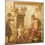 Fresco Depicting an Infant Hercules Strangling Serpents, House of Vettii-null-Mounted Giclee Print