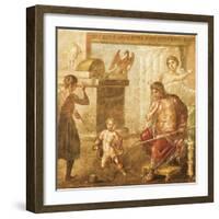 Fresco Depicting an Infant Hercules Strangling Serpents, House of Vettii-null-Framed Giclee Print