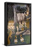 Fresco depicting Buddha as a child in a scene of the Buddha's life in Wat Phra Doi Suthep-Godong-Framed Photographic Print