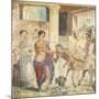Fresco Depicting Centaur at Wedding of Pirithous and Hippodamia from Pompeii, Italy-null-Mounted Giclee Print