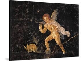 Fresco Depicting Cupid Chasing Hare, from Pompei, Italy-null-Stretched Canvas