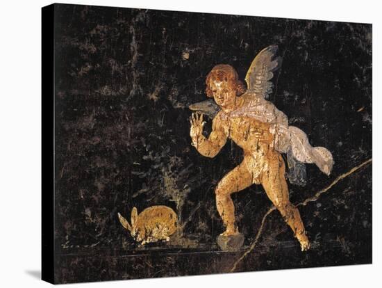 Fresco Depicting Cupid Chasing Hare, from Pompei, Italy-null-Stretched Canvas