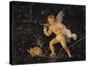 Fresco Depicting Cupid Chasing Hare, from Pompei, Italy-null-Stretched Canvas