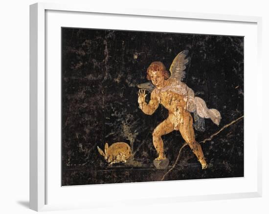 Fresco Depicting Cupid Chasing Hare, from Pompei, Italy-null-Framed Giclee Print