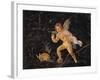 Fresco Depicting Cupid Chasing Hare, from Pompei, Italy-null-Framed Giclee Print