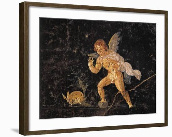 Fresco Depicting Cupid Chasing Hare, from Pompei, Italy-null-Framed Giclee Print