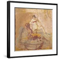 Fresco Depicting Erotic Subject, from Pompei, Italy-null-Framed Giclee Print