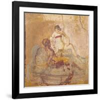 Fresco Depicting Erotic Subject, from Pompei, Italy-null-Framed Giclee Print