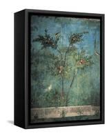 Fresco Depicting Garden with Fruit Trees and Birds-null-Framed Stretched Canvas