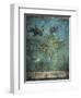 Fresco Depicting Garden with Fruit Trees and Birds-null-Framed Giclee Print