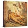 Fresco Depicting Myth of Pyramus and Thisbe, House of Loreio Tiburtino, Pompeii, Campania-null-Stretched Canvas