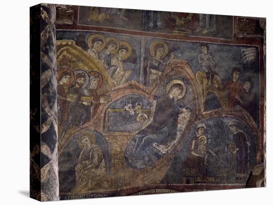 Fresco Depicting Nativity, 10th-11th Centuries, Eski Gumus Monastery, Cappadocia, Turkey-null-Stretched Canvas