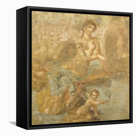 Fresco Depicting Orestes, Pylades, and Iphigenia, from House of Golden Cupids, Pompeii, Campania-null-Framed Stretched Canvas