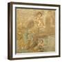 Fresco Depicting Orestes, Pylades, and Iphigenia, from House of Golden Cupids, Pompeii, Campania-null-Framed Giclee Print